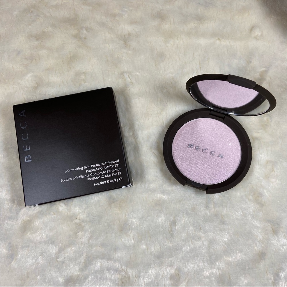 Becca Pressed Shimmering Skin Perfector In Prismatic Amethyst NEW
